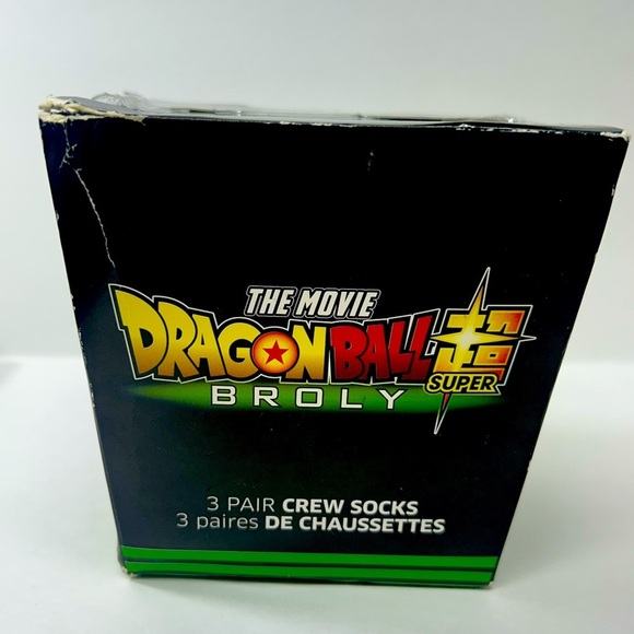 Dragonball Super Broly The Movie - 3 Pair Crew Socks - BNIB 🐉🧦 - Picture 7 of 7